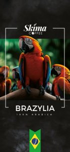Kawa ziarnista SkimaCoffee Zestaw Kawa ziarnista 1kgX2 BRAZYLIA 100% ARABICA Świeżo Palona do ekspresu 3