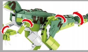 Klocki Dinozaur Velociraptor 11