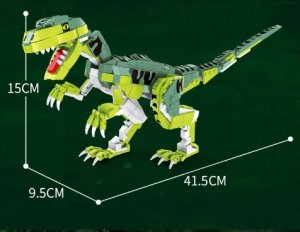 Klocki Dinozaur Velociraptor 14
