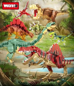 Klocki Dinozaur Velociraptor 2