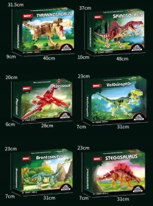 Klocki Dinozaur Velociraptor 3