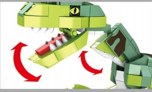 Klocki Dinozaur Velociraptor 5