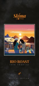 Kawa ziarnista SkimaCoffee Zestaw Kawa ziarnista 1kgX2 RIO ROAST(SPECIAL EDITION) 100% ARABICA Świeżo Palona do ekspresu 3