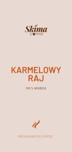 Kawa ziarnista SkimaCoffee Zestaw Kawa ziarnista 1kgX2 KARMELOWY RAJ 100% ARABICA Świeżo Palona do ekspresu 3