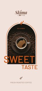 Zestaw Kawa ziarnista 1kgX2 SWEET TASTE 100% ARABICA Świeżo Palona do ekspresu + GRATIS 3