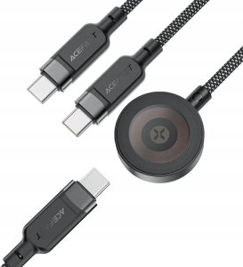 Kabel USB Acefast USB-C - 2x USB-C 1.2 m Wielokolorowy (6974316283799) 3