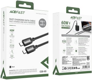 Kabel Acefast C20-03 USB-C - USB-C 480Mb/s 3A 1.2m - czarny 5