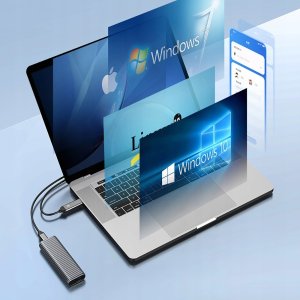 Kieszeń dyskowa M.2 NVME USB-C 3.2 - szara 3