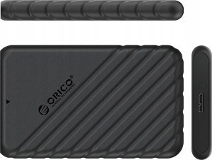 Kieszeń dyskowa 2,5" HDD/SSD USB3.0 Micro-B 5Gbps - czarna 2