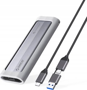 Kieszeń dyskowa M.2 NVME/NGFF USB-C na USB-C/USB-A 6Gbps/10Gbps - szara 1