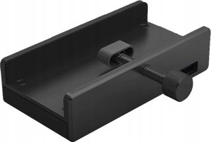 HUB 4-portowy montowany na zacisk USB-A 3.0 - czarny 2