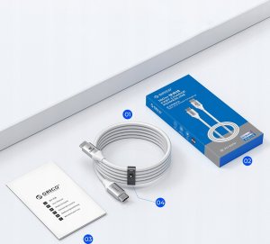 Kabel USB Orico USB-C - USB-C 1 m Wielokolorowy (6942227138545) 9