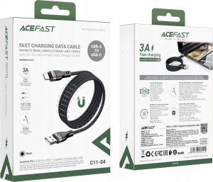 Kabel USB Acefast USB-A - USB-C 1.2 m Czarny (6974316280224) 8