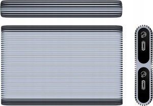 Kieszeń dyskowa 2x M.2 SATA+NVME USB-C 3.2 10Gbps - szara 2