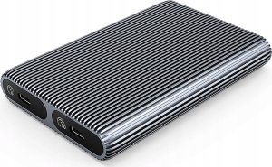 Kieszeń dyskowa 2x M.2 SATA+NVME USB-C 3.2 6Gbps/10Gbps - szara 2