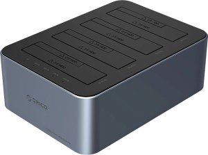 Stacja dokująca na 4 dyski z funkcją klonowania offline 2,5"/3,5" SATA HDD/SSD - szara 1