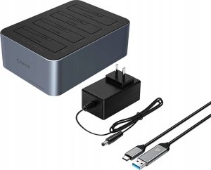 Stacja dokująca na 4 dyski z funkcją klonowania offline 2,5"/3,5" SATA HDD/SSD - szara 2