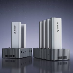 Stacja dokująca do dysków z funkcją klonowania na 4x M.2 NVME - szara 5