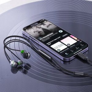 Słuchawki Acefast Słuchawki przewodowe L5 dokanałowe USB-C 1.2m - czarne 5