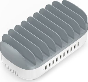 Inteligentna stacja ładowania USB 10-portowa - biała 1