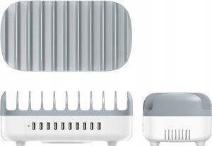 Inteligentna stacja ładowania USB 10-portowa - biała 3