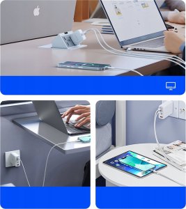 Kabel USB Orico USB-C - USB-C 1 m Wielokolorowy (6942227138569) 6