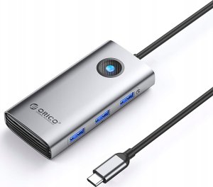 Stacja dokująca USB-C 6w1 / output: 3x USB-A 3.0 + 1x USB-C 2.0 + 1x HDMI - szara 1