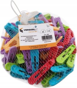 Klamerki spinacze do prania ubrań bielizny kolorowe 50szt zestaw 2