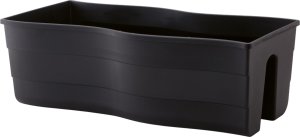 3x Skrzynka na balustradę Wave 60, Doniczka balkonowa + keramzyt 5l 4