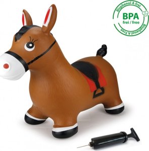 Jamara Hopping animal horse brown with pump zabawka dmuchana 3