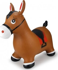 Jamara Hopping animal horse brown with pump zabawka dmuchana 4