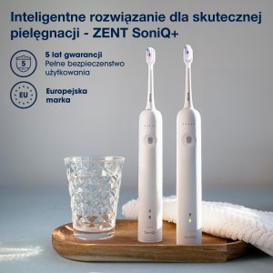 Szczoteczka ZENT SoniQ+ Biała 2