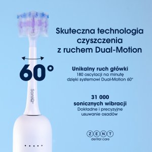 Szczoteczka ZENT SoniQ+ Biała 3