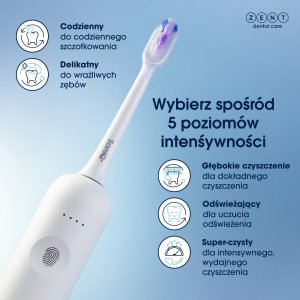 Szczoteczka ZENT SoniQ+ Biała 4