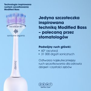 Szczoteczka ZENT SoniQ+ Biała 9