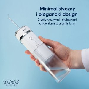 Irygator do zębów jamy ustnej ZENT Stream+ bezprzewodowy PRO 360 Różowy 18