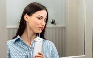 Irygator do zębów jamy ustnej ZENT Stream+ bezprzewodowy PRO 360 Różowy 21