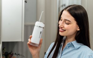 Irygator do zębów jamy ustnej ZENT Stream+ bezprzewodowy PRO 360 Różowy 7