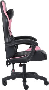 Fotel Gamingowy Krzesło Gracza Biurowy Alpha Gaming Carbon Różowy Porządny 4