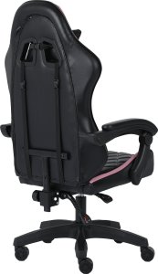 Fotel Gamingowy Krzesło Gracza Biurowy Alpha Gaming Carbon Różowy Porządny 5