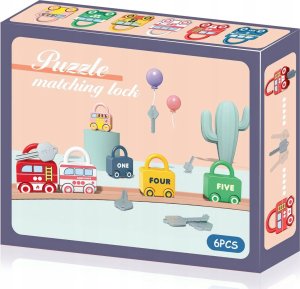 Montessori Gra Edukacyjna Sensoryczna Kłódki Z Kluczykami Dla Dzieci 6 Szt. 5