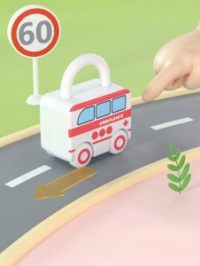 Montessori Gra Edukacyjna Sensoryczna Kłódki Z Kluczykami Dla Dzieci 6 Szt. 10