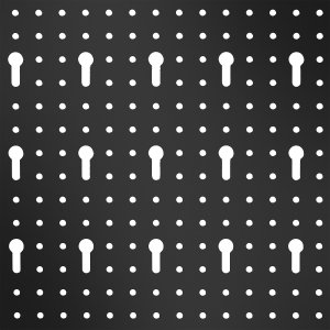 Tablica narzędziowa perforowana Jonah z haczykami i uchwytami - 5-częściowa 7