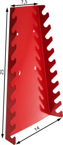 Tablica narzędziowa perforowana Jonah z haczykami i uchwytami - 5-częściowa 10