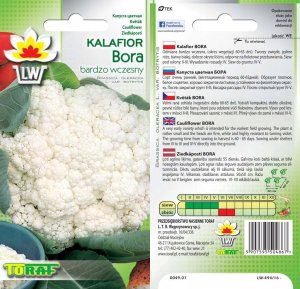 Toraf Nasiona warzyw | Kalafior Bora | Opakowanie 1g 50