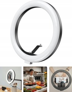 Lampa pierścieniowa Telesin Lampa Pierścieniowa Led Ring 10" / 26 Cm / Vlog 12w Na Statyw 1/4" Selfie Foto / P3-fs-02 3