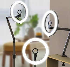 Lampa pierścieniowa Telesin Lampa Pierścieniowa Led Ring 10" / 26 Cm / Vlog 12w Na Statyw 1/4" Selfie Foto / P3-fs-02 7