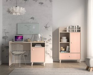 Biurko dziecięce MEVEL różowe ML MEBLE 7