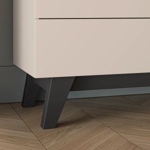 Szafka RTV FRESHION 05 1D2S 160 kaszmirowa/czarna ML MEBLE 8