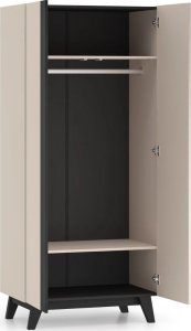 Szafa FRESHION 01 2D kaszmirowa/czarna ML MEBLE 2